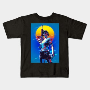 Pubg Girl Kids T-Shirt